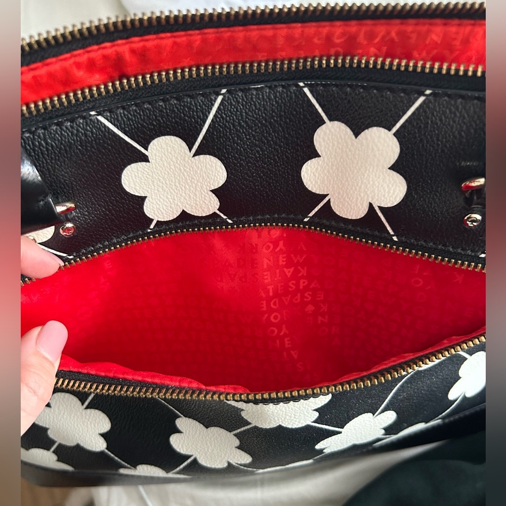 kate spade Black & White Floral Handbag - Picture 10 of 14